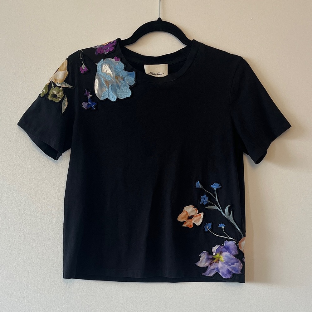 Phillip Lim Floral Appliqué Tee